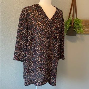 VINTAGE Floral Button Up Top